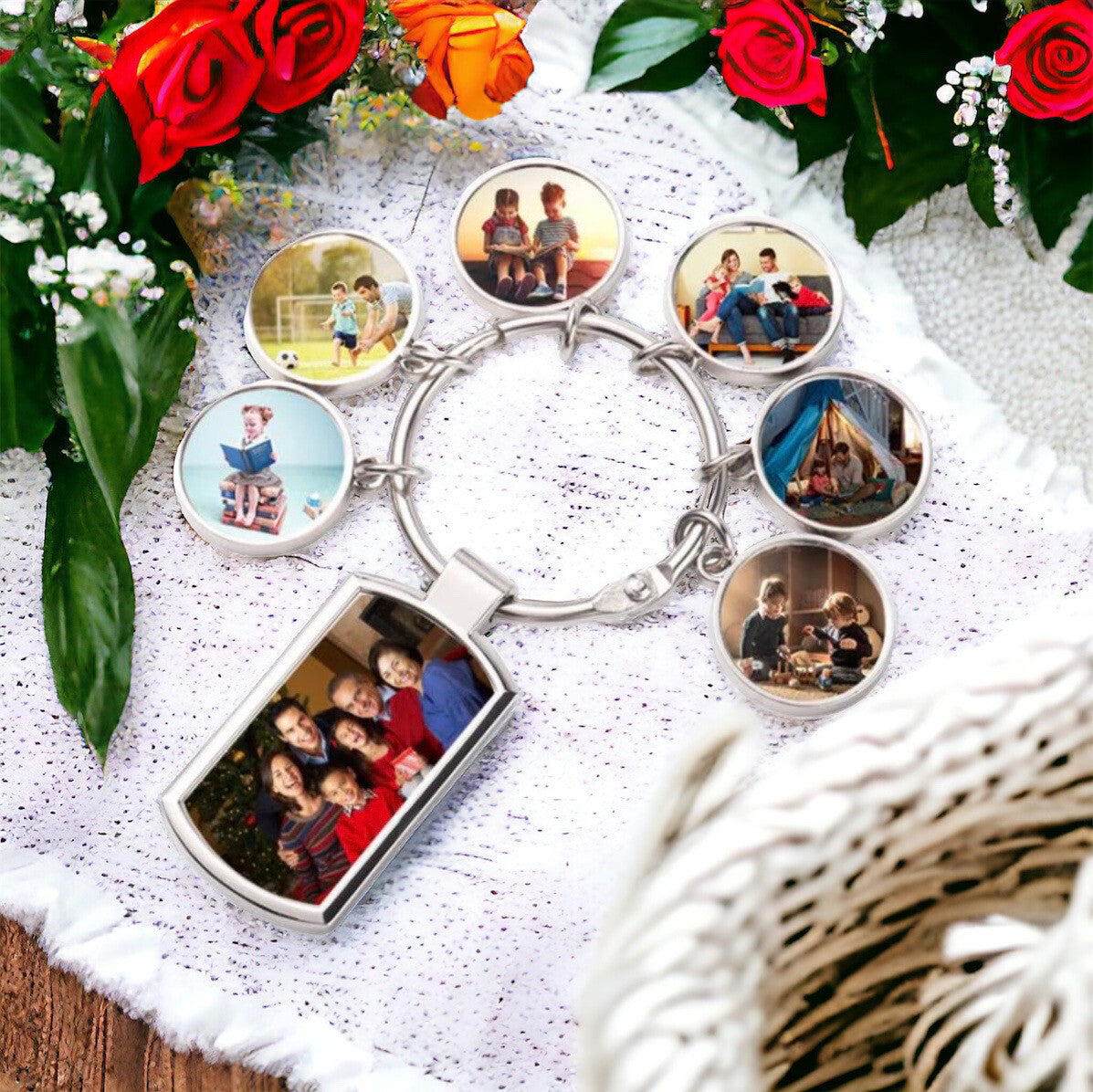 Family Photo Keychains